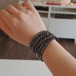 Swarovski Slake Bracelet Black/Clear